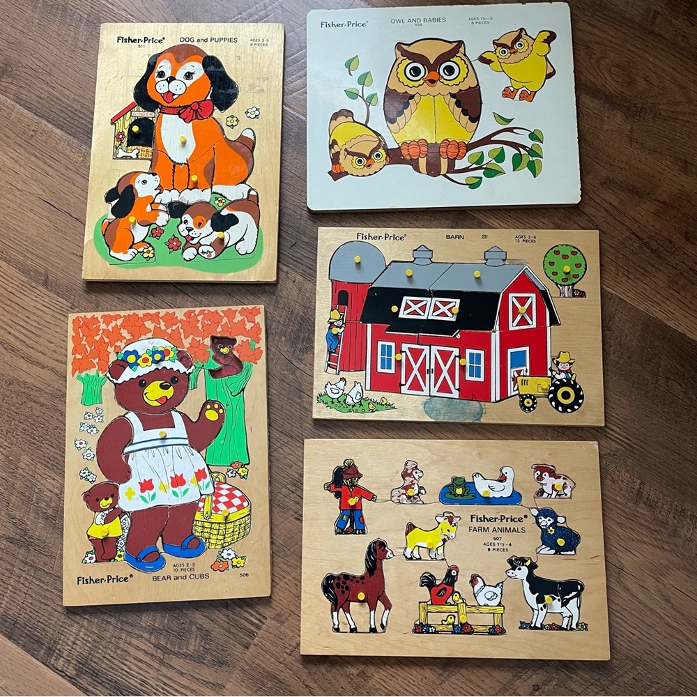 Fisher-Price Wooden Puzzle Bundle